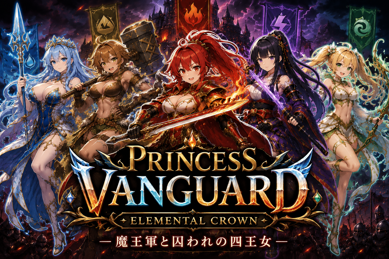 Princess Vanguard タイトル画面